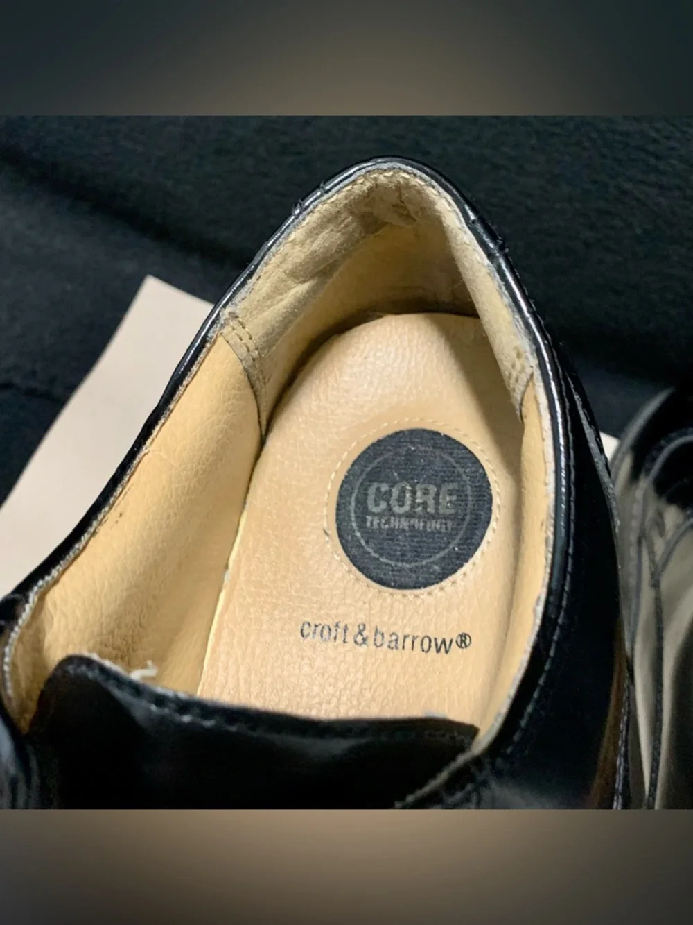 Croft & Barrow Bowman Black Wingtip Dress Shoes – Men’s 11.5 Wide
